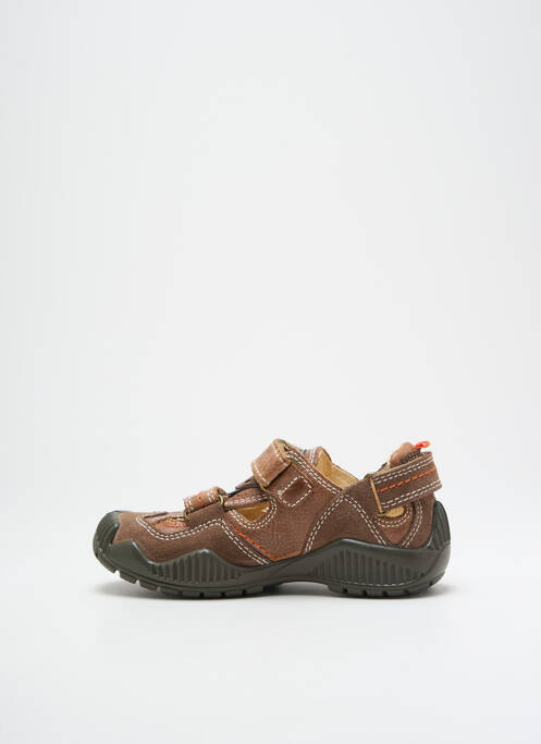 Sandales/nu pieds semelle amovible bout rond marron PRIMIGI garcon