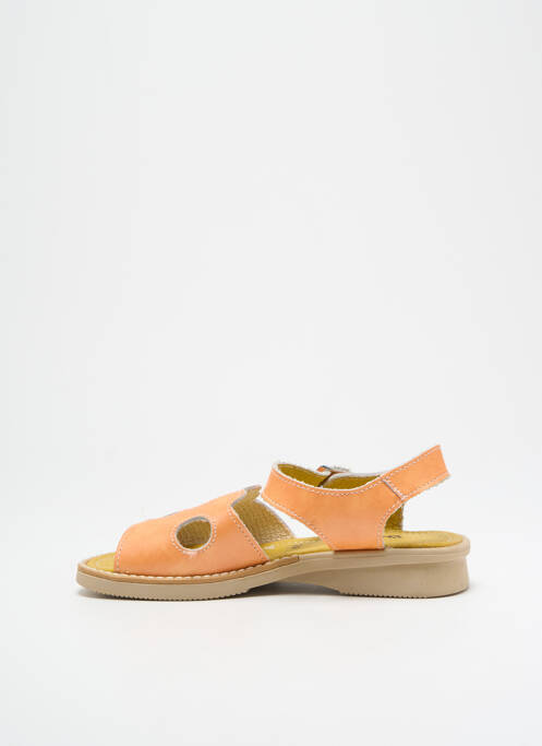 Sandales/Nu pieds orange PAMPABLUE pour fille