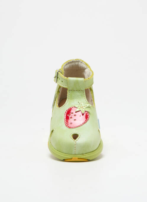 Sandales/Nu pieds vert PAMPABLUE pour fille