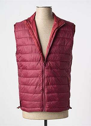 Doudoune poches sans capuche rouge SELECTED homme
