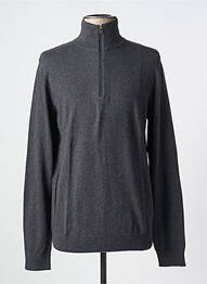 Pull stretch manches longues gris SELECTED homme