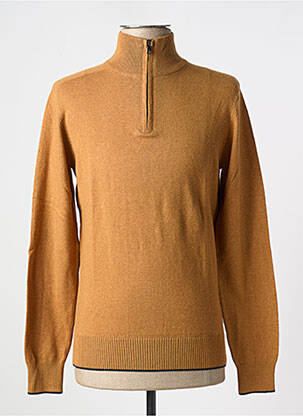 Pull stretch manches longues jaune IZAC homme