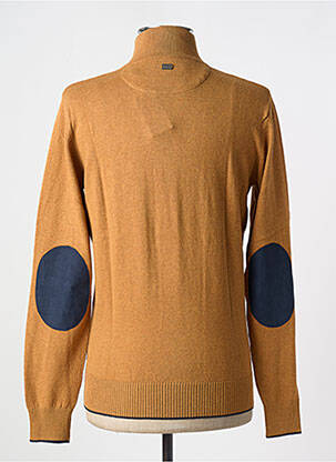 Pull stretch manches longues jaune IZAC homme