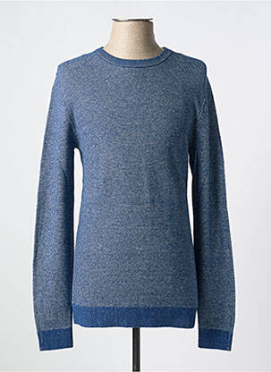 Pull stretch manches longues bleu SELECTED homme