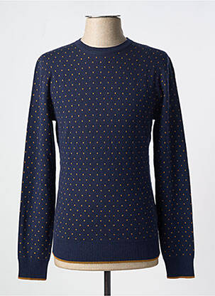 Pull stretch manches longues bleu IZAC homme
