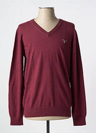 Pull col v manches longues rouge GANT homme