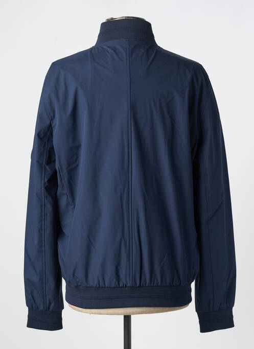 Blouson finition intérieure doublure imprimée bleu IZAC homme