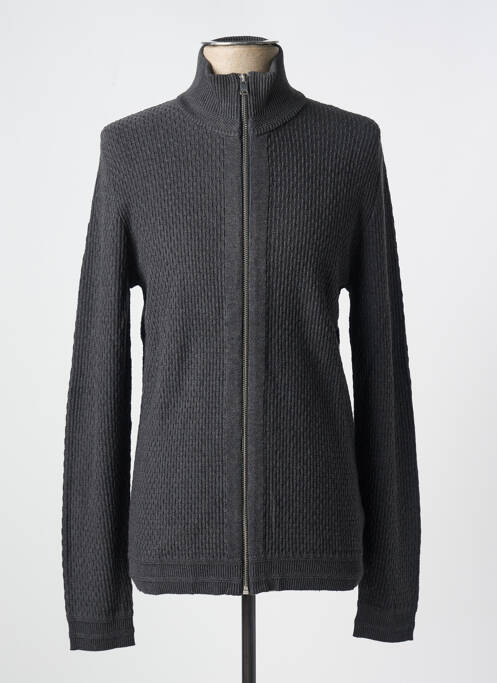 Gilet manches longues gris SELECTED pour homme