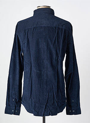 Chemise manches longues imprimé fantaisie bleu SELECTED homme
