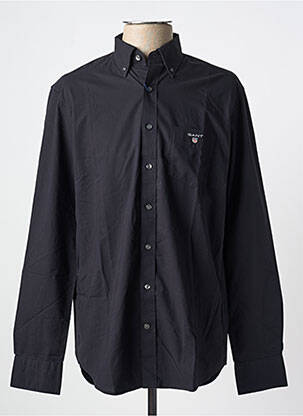 Chemise manches longues manches longues noir GANT homme