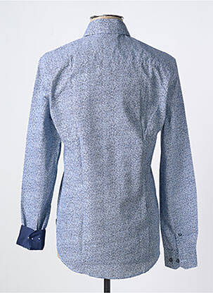 Chemise manches longues manches longues bleu IZAC homme