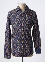 Chemise manches longues manches longues bleu IZAC homme