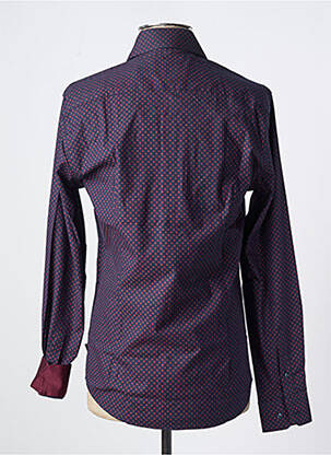 Chemise manches longues manches longues bleu IZAC homme