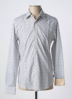 Chemise manches longues imprimé fleurs gris IZAC homme
