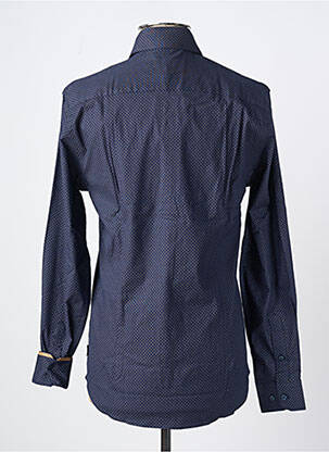 Chemise manches longues manches longues bleu IZAC homme
