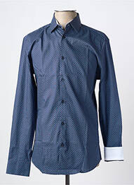 Chemise manches longues imprimé fantaisie bleu SELECTED homme