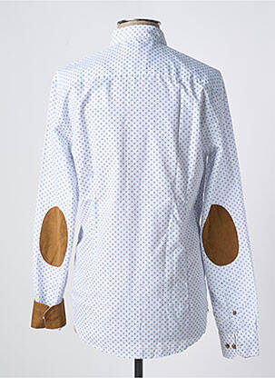 Chemise manches longues manches longues bleu IZAC homme