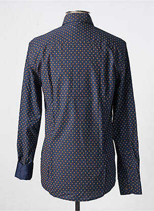 Chemise manches longues manches longues bleu IZAC homme