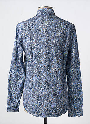 Chemise manches longues manches longues bleu IZAC homme