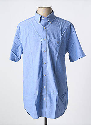 Chemise manches courtes poches bleu GANT homme