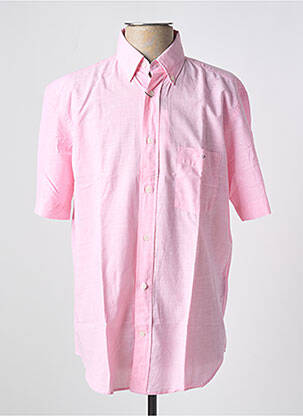 Chemise manches courtes poches rose EDEN PARK homme