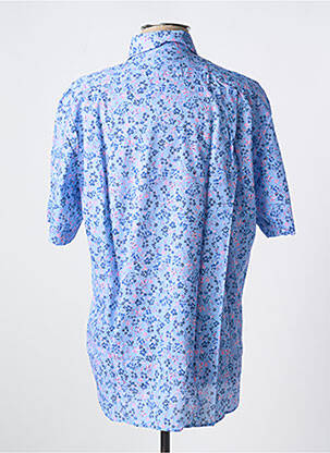 Chemise manches courtes poches bleu EDEN PARK homme