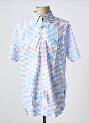 Chemise manches courtes poches bleu GANT SAINTE ANNE homme