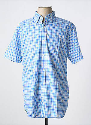 Chemise manches courtes poches bleu GANT homme