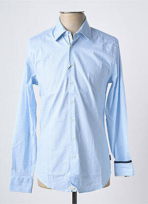 Chemise manches longues bleu IZAC pour homme