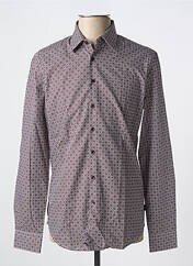 Chemise manches longues rouge IZAC pour homme seconde vue