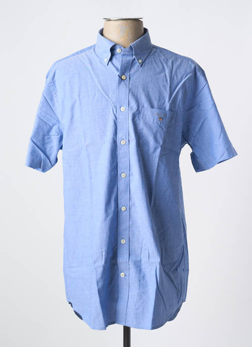 Chemise manches courtes poches bleu GANT homme