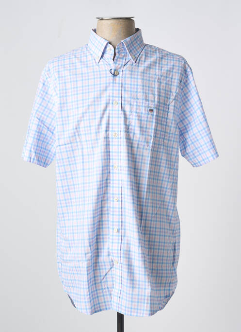 Chemise manches courtes bleu GANT SAINTE ANNE pour homme