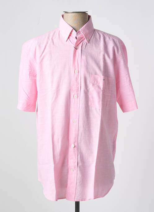 Chemise manches courtes rose EDEN PARK pour homme
