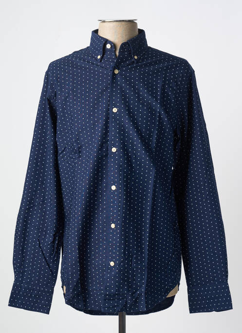 Chemise manches longues bleu GANT pour homme