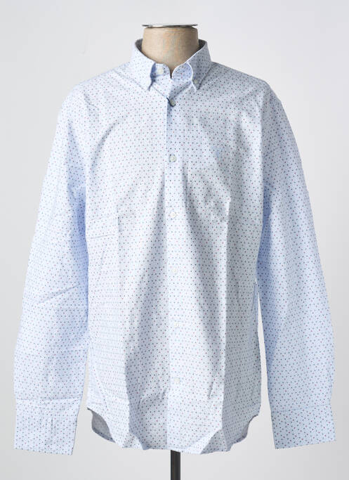Chemise manches longues bleu GANT pour homme