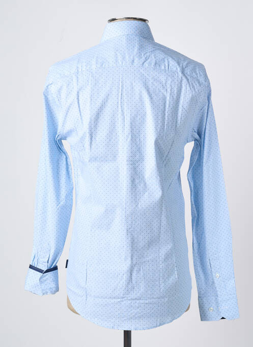 Chemise manches longues bleu IZAC pour homme