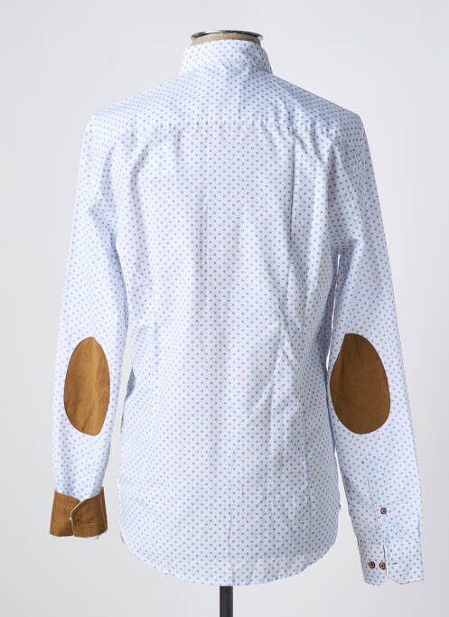 Chemise manches longues bleu IZAC pour homme