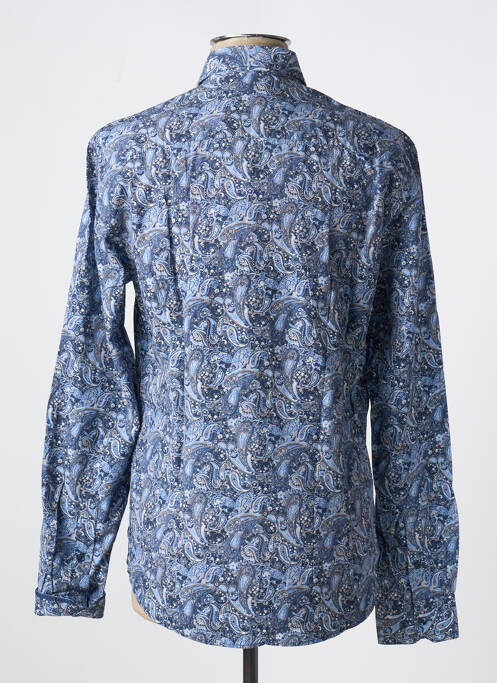 Chemise manches longues bleu IZAC pour homme