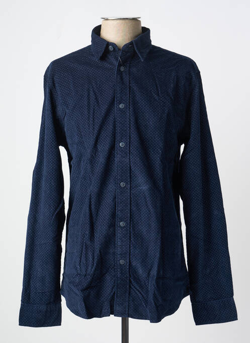 Chemise manches longues bleu SELECTED pour homme