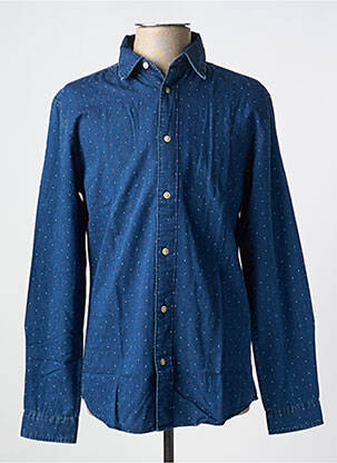 Chemise manches longues manches longues bleu SELECTED homme