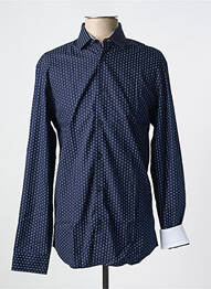 Chemise manches longues imprimé fantaisie bleu SELECTED homme