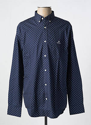 Chemise manches longues imprimé fantaisie bleu GANT homme