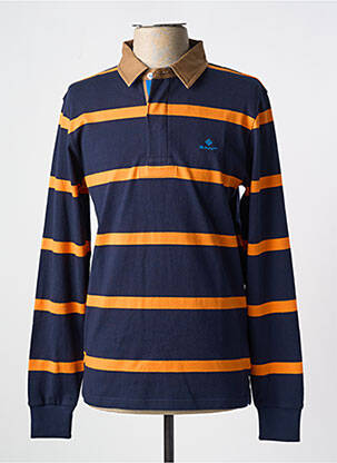 Polo manches longues manches longues bleu GANT homme
