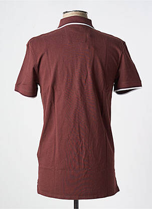 Polo stretch manches courtes marron SELECTED homme