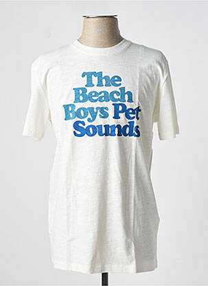 T-shirt bio manches courtes beige SELECTED homme