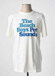 T-shirt coupe cintrée manches courtes beige SELECTED homme