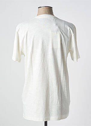 T-shirt bio manches courtes beige SELECTED homme