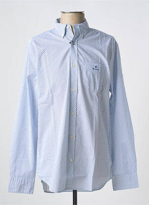 Chemise manches longues bleu GANT pour homme