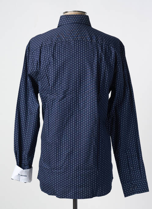 Chemise manches longues imprimé fantaisie bleu SELECTED homme