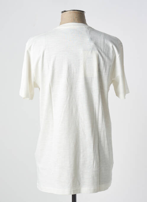 T-shirt coupe cintrée manches courtes beige SELECTED homme